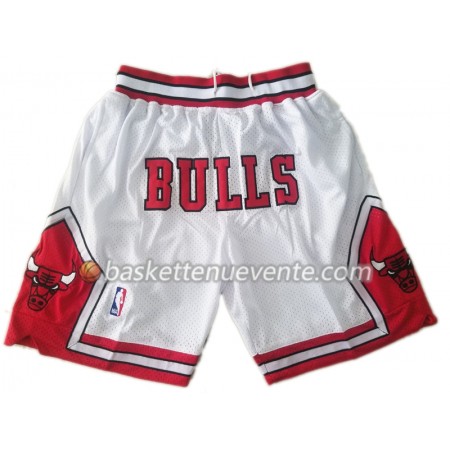 Homme Basket Chicago Bulls Shorts à poche Blanc Swingman
